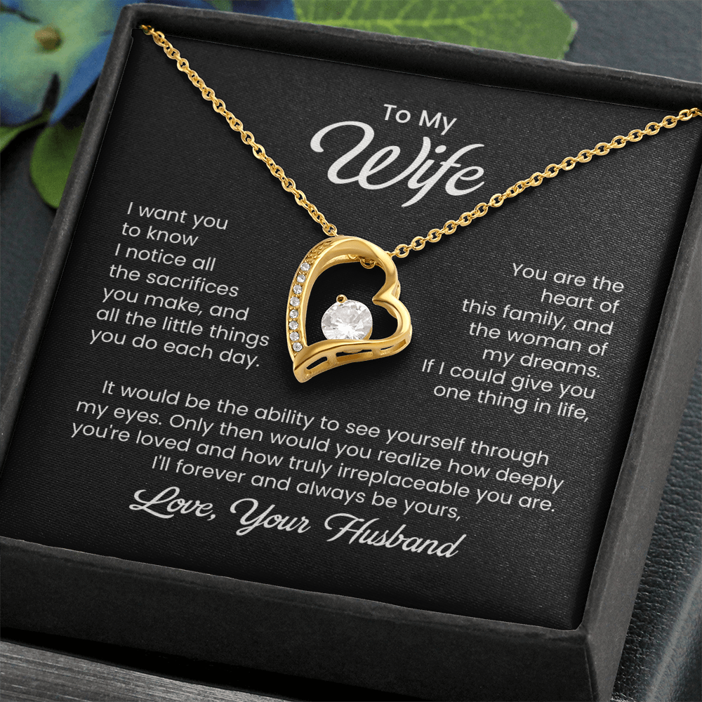 To My Wife Necklace From Husband, Wife Gift Necklace For Women Necklace For Wife , Birthday Gifts For Wife