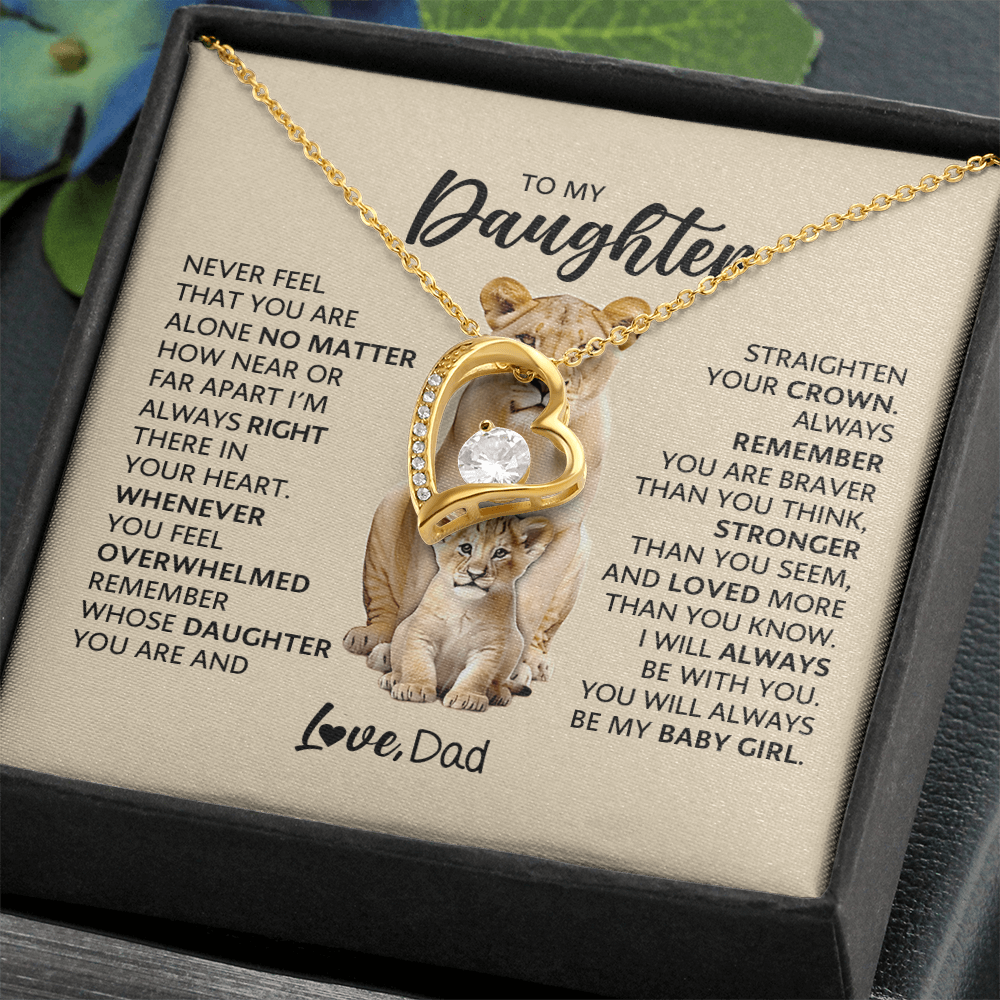 To My Adult Daughter Necklace | Meaningful Gift for Daughter from Dad