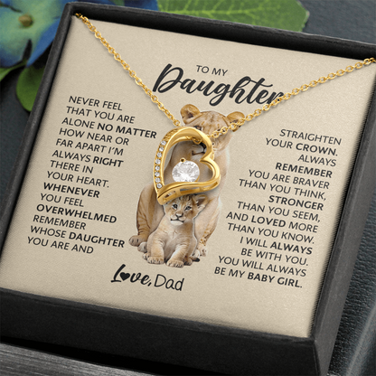 To My Adult Daughter Necklace | Meaningful Gift for Daughter from Dad