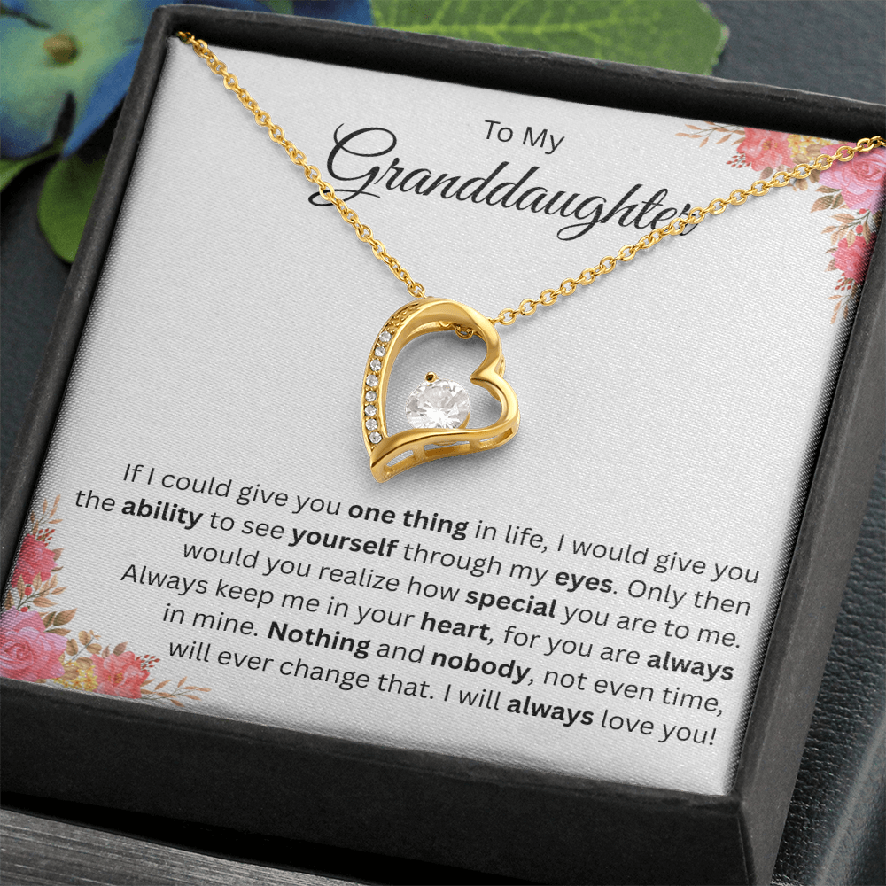 To My Beautiful Granddaughter Necklace From Grandma and Grandpa