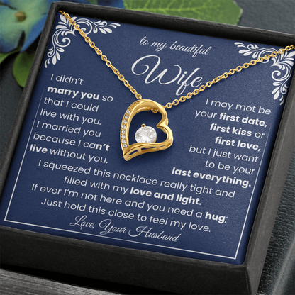 Forever Love Necklace, Gift for Her, Romantic Birthday Valentine Gift