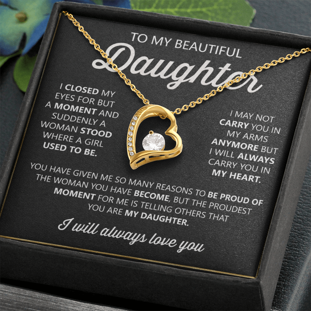 To My Daughter Necklace – Heartfelt Gift from Mom or Dad