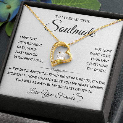 To My Wife Necklace From Husband, Necklace for Girlfriend, Soulmate Gifts for Her