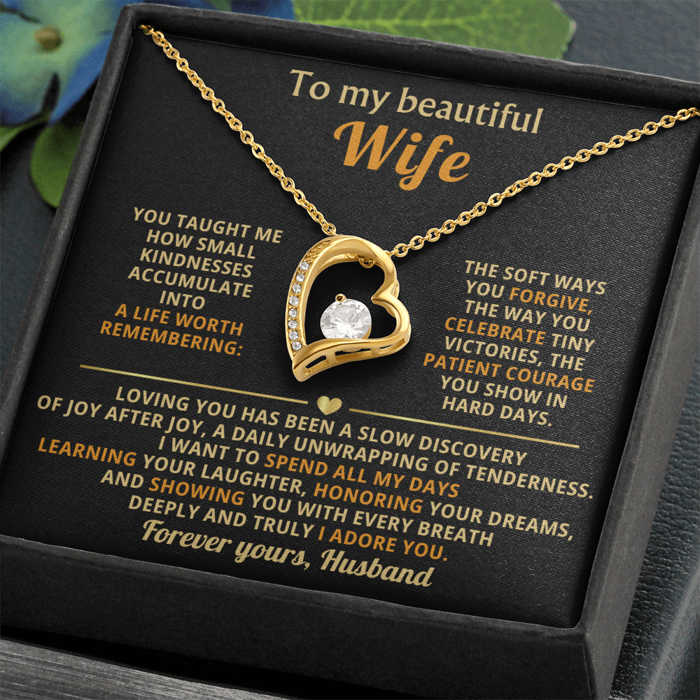 To My Wife I Love You Forever & Always Necklace - Gifts From Husband