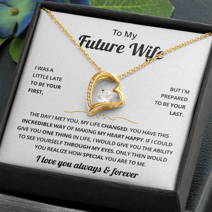 To My Future Wife Necklace, Romantic Jewelry Valentine's Day Gift for Her