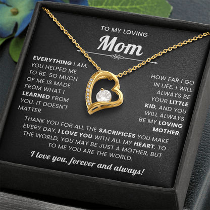 To My Mom Necklace Gifts Meaningful Gift to Mom From Son