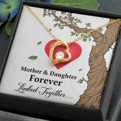 To My Beautiful Mom - You're My Universe! Forever Love Necklace