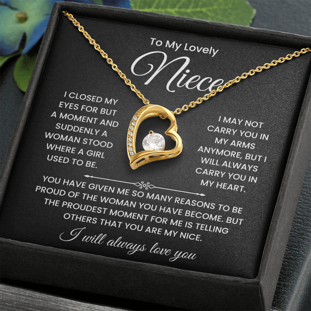 To My Lovely Niece Necklace – Inspirational Gift from Aunt