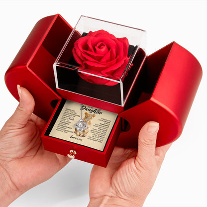 To My Daughter Jewelry Gift | Romantic Heart Necklace from Dad