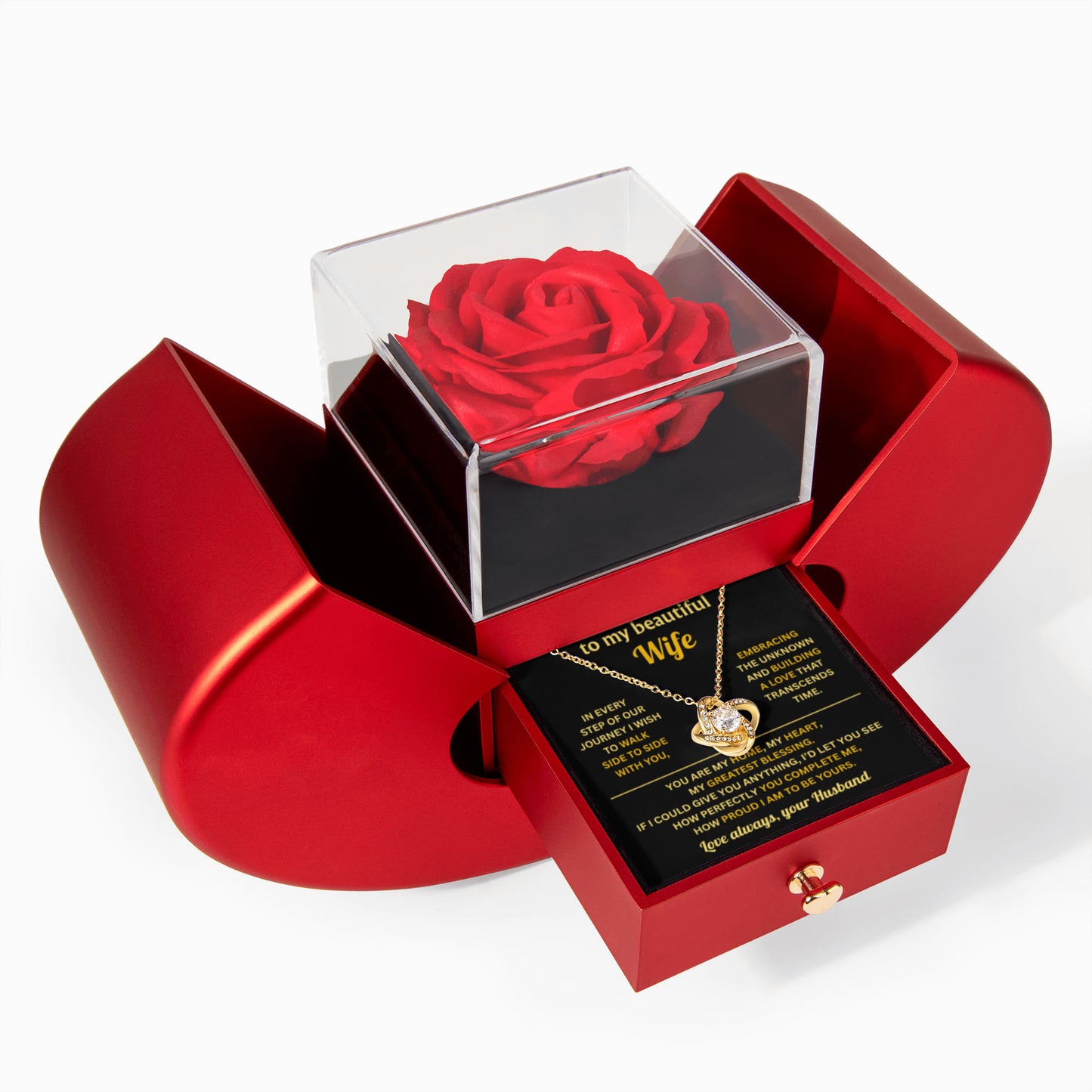 To My Badass Wife Necklace, Sentimental Christmas Gifts for Wife, My Soulmate Gifts for Her