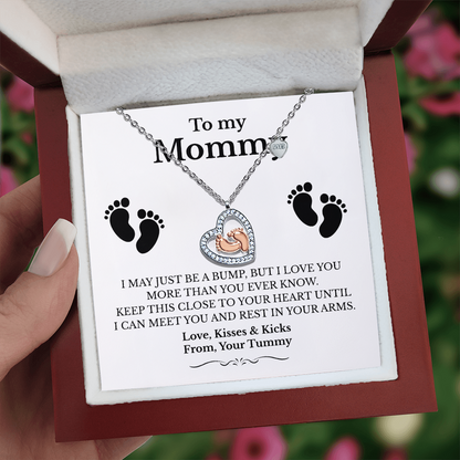 Sentimental “Love From Your Bump” Necklace for Expecting Moms