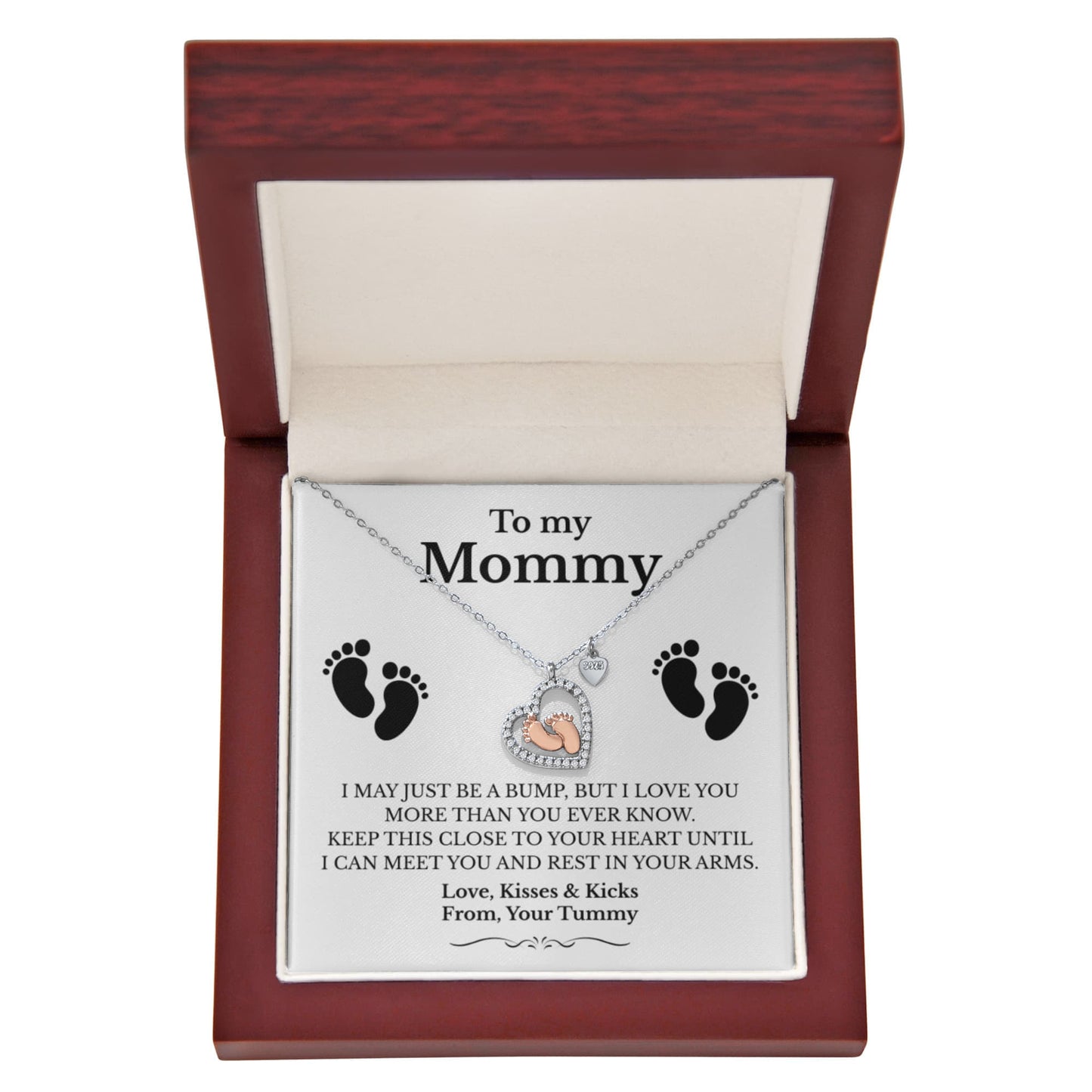 Sentimental “Love From Your Bump” Necklace for Expecting Moms