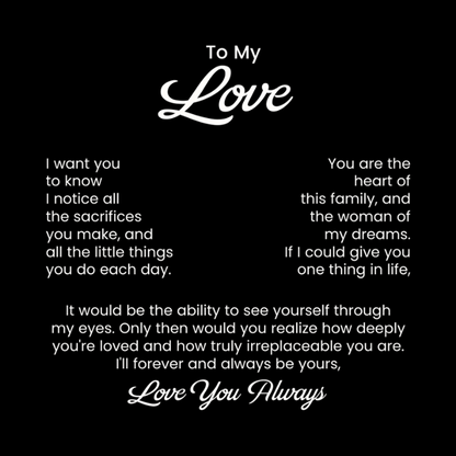 To My Love | Wife Gifts From Husband - Forever Love Necklace