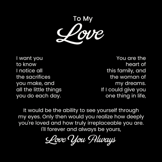 To My Love | Wife Gifts From Husband - Forever Love Necklace