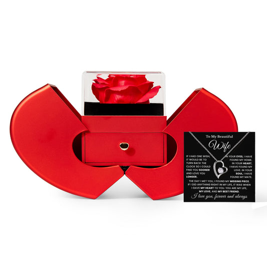 To My Wife Necklace | Anniversary Gift with Message Card