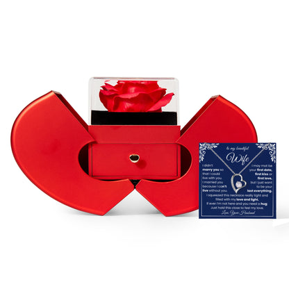 To My Wife – You Are My Happiness, My Strength – Necklace Gift for Her