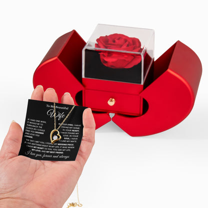 To My Wife Necklace | Anniversary Gift with Message Card
