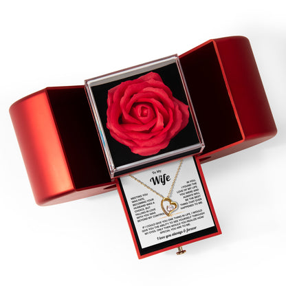 To My Beautiful Wife, You Are the Calm in My Busy Mind - Forever Love Necklace