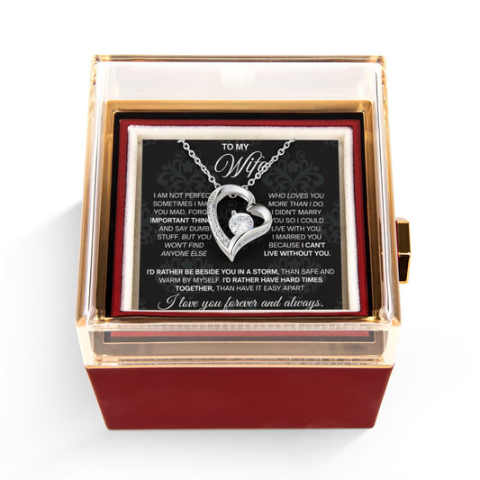 To My Wife Necklace Soulmate Necklace for Women, Valentine's Day Gifts