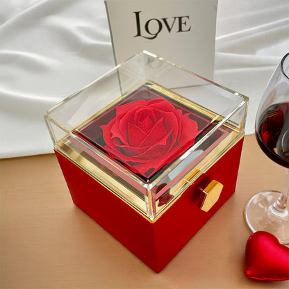 To My Bonus Daughter Necklace – Meaningful Gift in Rotating Rose Box