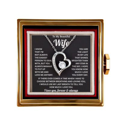 Forever Love Necklace Form Lover Husband for My Sweet Heart Wife