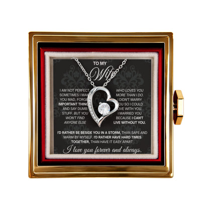 To My Wife Necklace Soulmate Necklace for Women, Valentine's Day Gifts