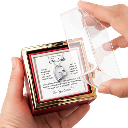 To My Beautiful Soulmate Gifts, Forever Love Necklace with Gift Box