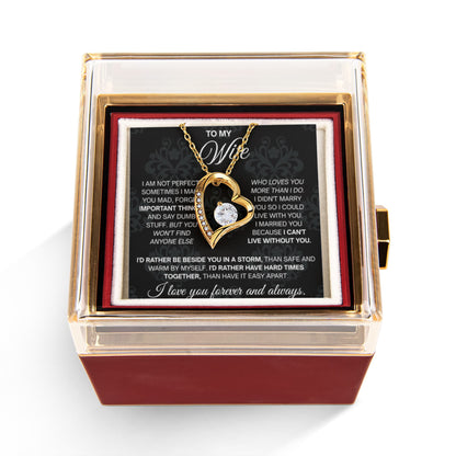 To My Wife Necklace Soulmate Necklace for Women, Valentine's Day Gifts