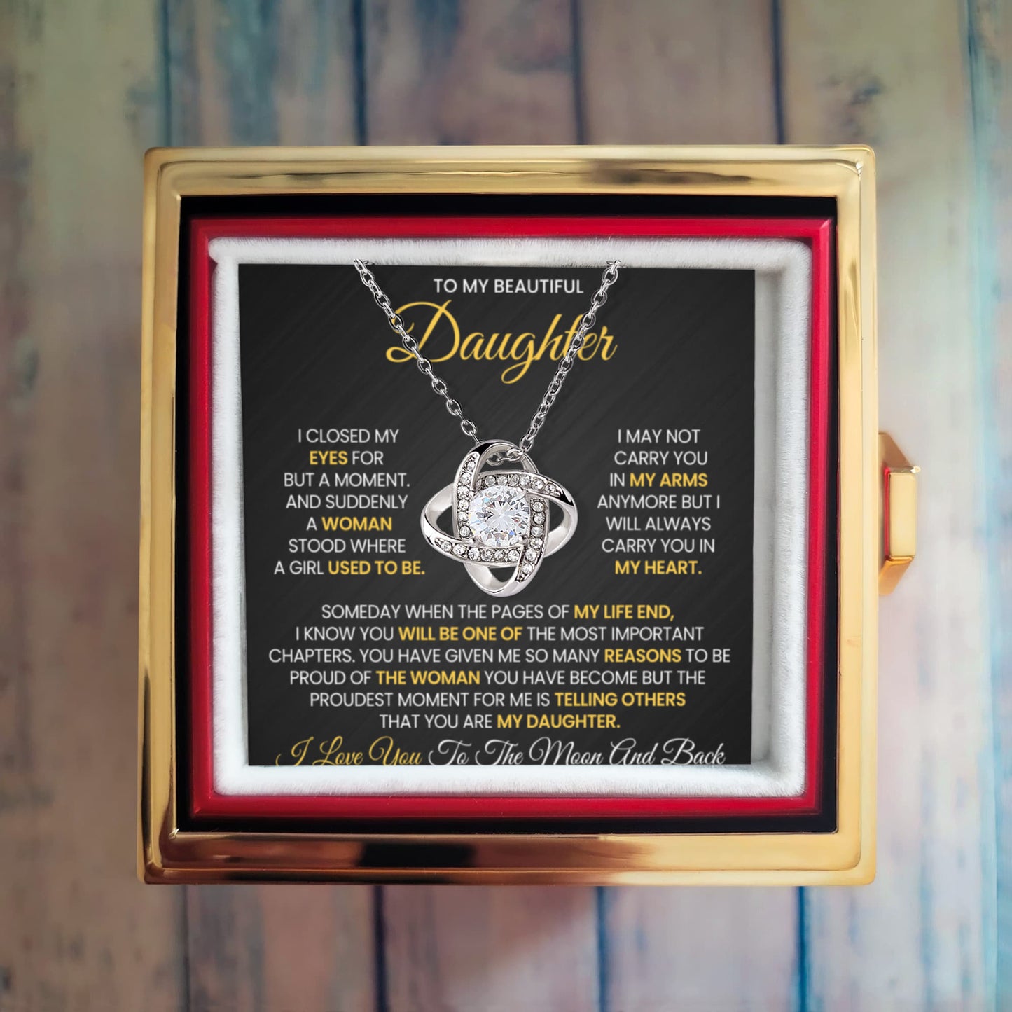 To My Daughter - You Have Been Such a Wonderful Addition to My Life - Necklace