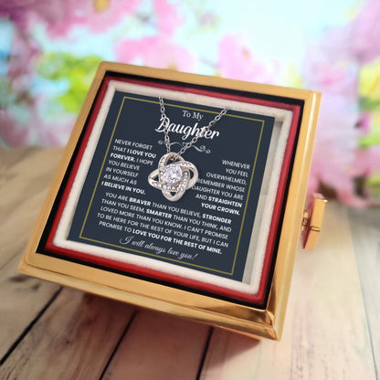 Daughter Graduation Gift 2026 | To My Daughter Necklace Mom Dad
