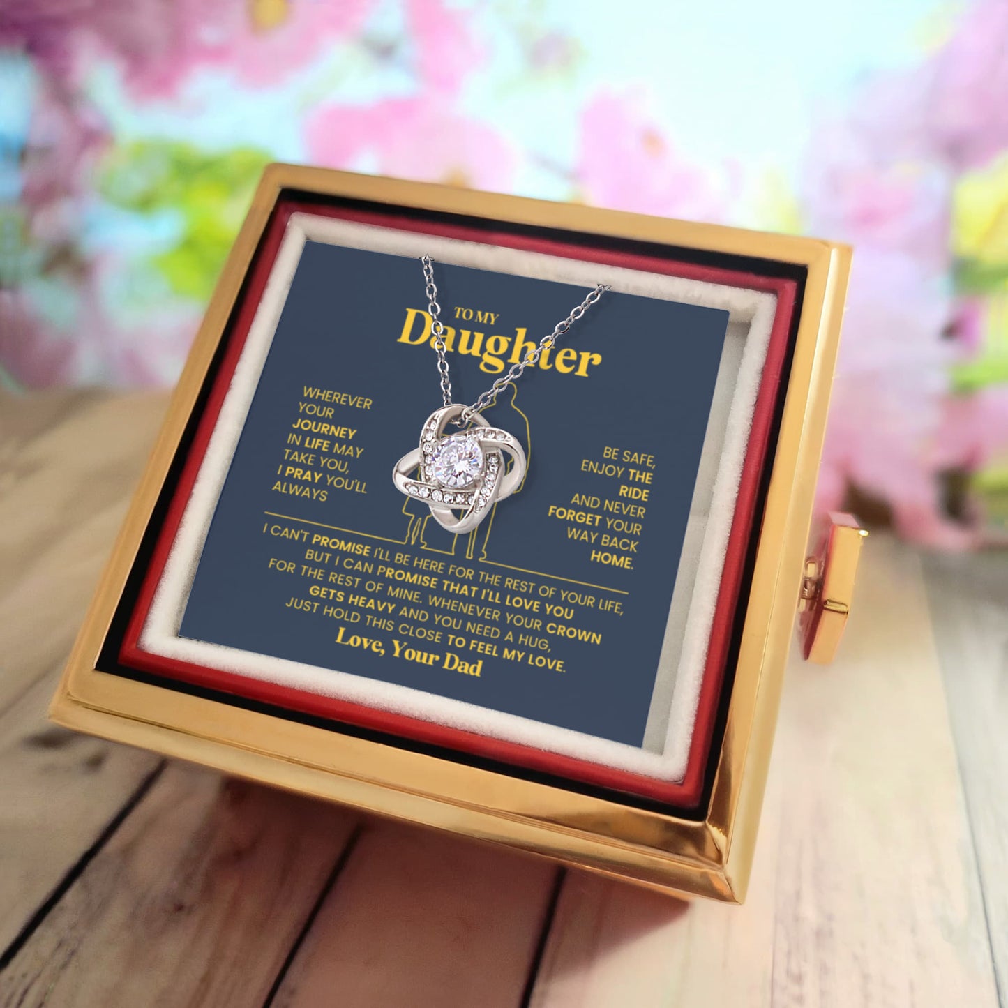 To My Daughter Necklace from Dad | Meaningful Birthday Gift for Her
