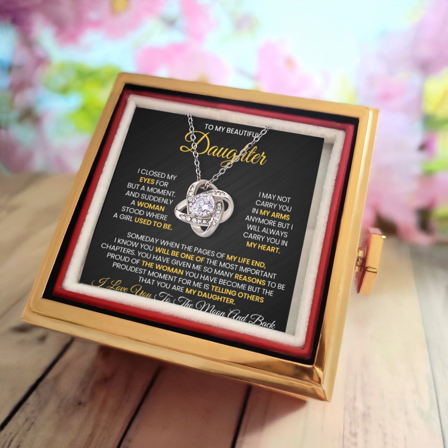 To My Daughter - You Have Been Such a Wonderful Addition to My Life - Necklace