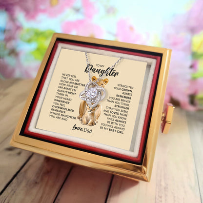 Daughter Graduation Gift 2026 | Proud Dad to Daughter Necklace | Rotating Rose Box