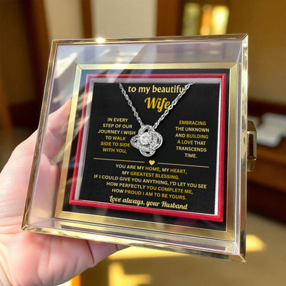 Jewelry for My Beautiful Wife With Heartfelt Message Card