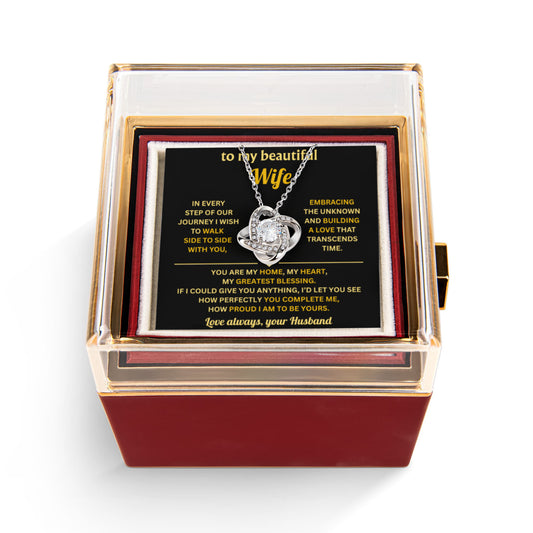 Jewelry for My Beautiful Wife With Heartfelt Message Card