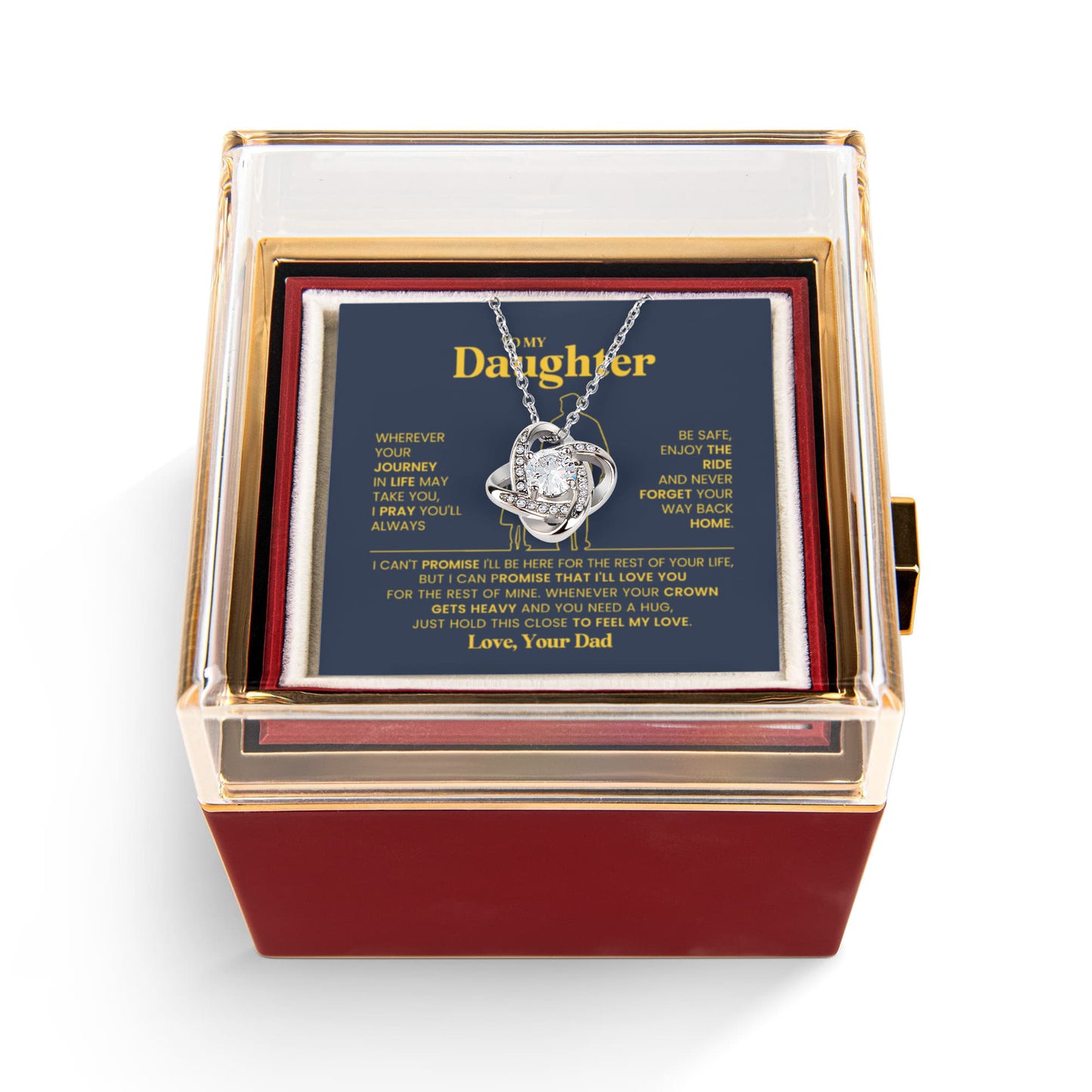 To My Daughter Necklace from Dad | Meaningful Birthday Gift for Her