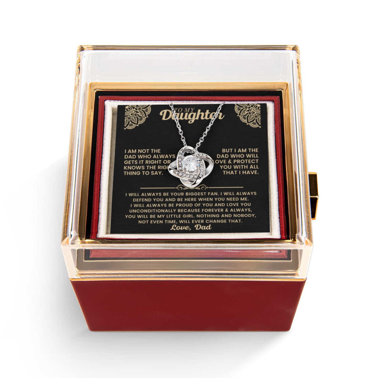 Christmas Gift for Daughter From Dad, to My Daughter Necklace, Women's Jewelry