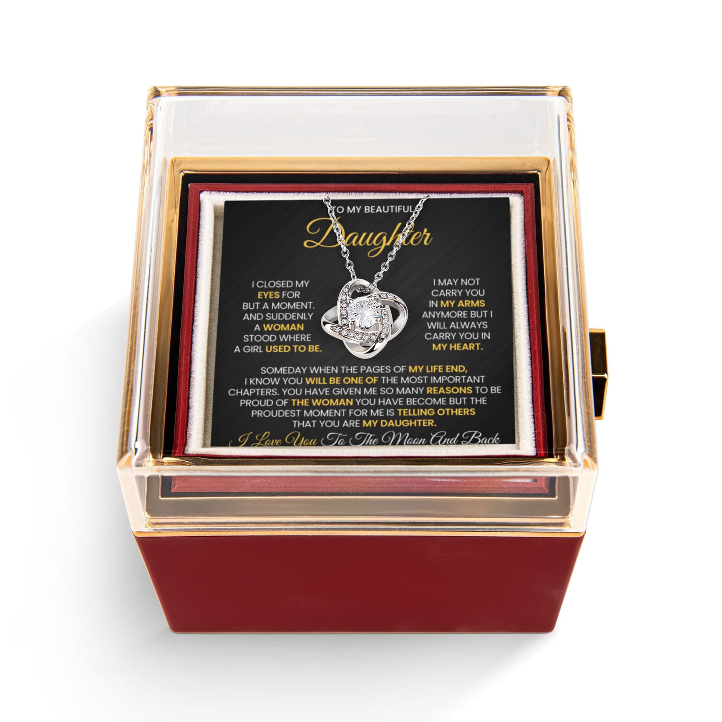 To My Daughter - You Have Been Such a Wonderful Addition to My Life - Necklace