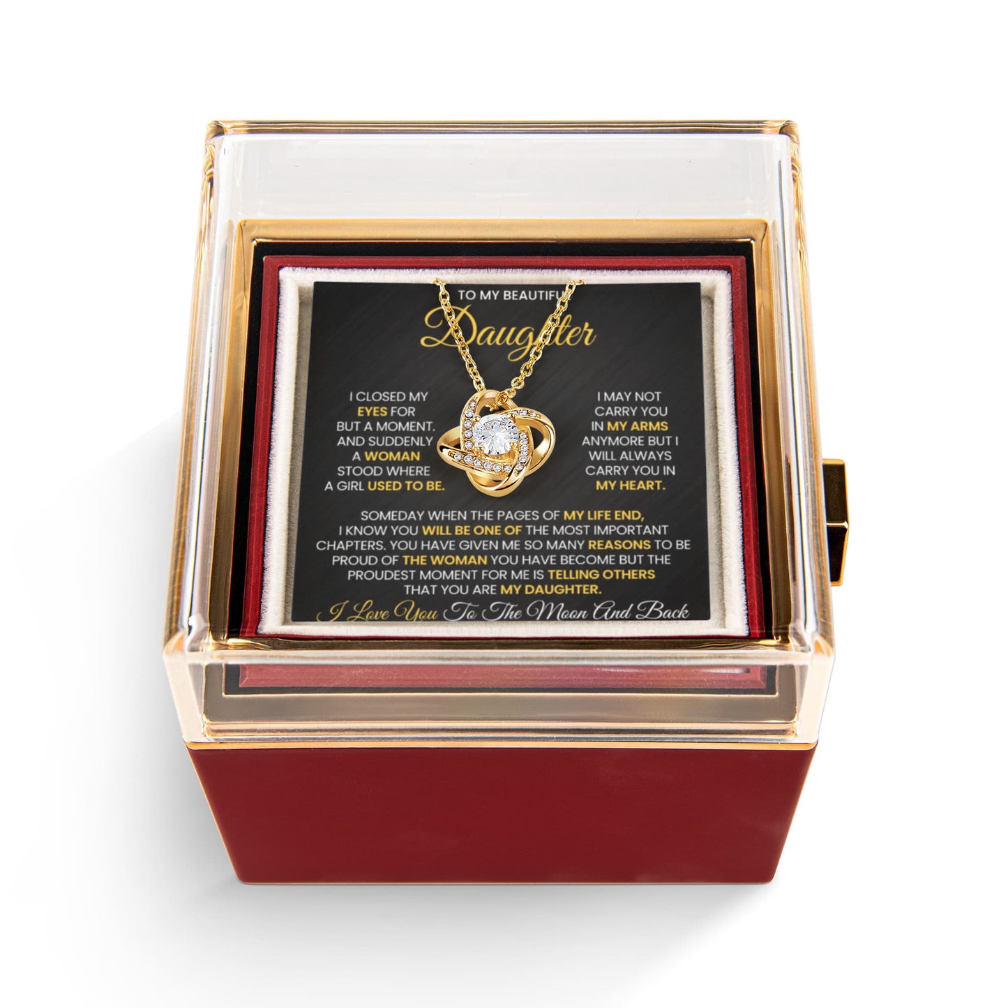 To My Daughter - You Have Been Such a Wonderful Addition to My Life - Necklace