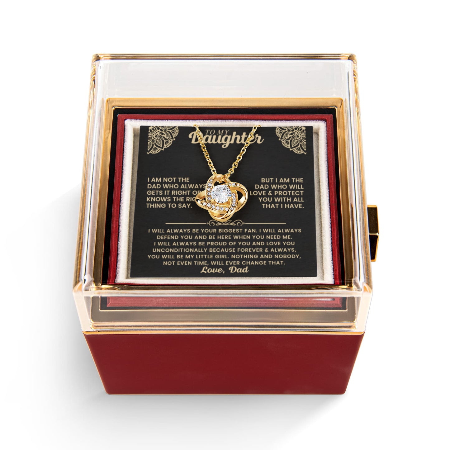 Christmas Gift for Daughter From Dad, to My Daughter Necklace, Women's Jewelry