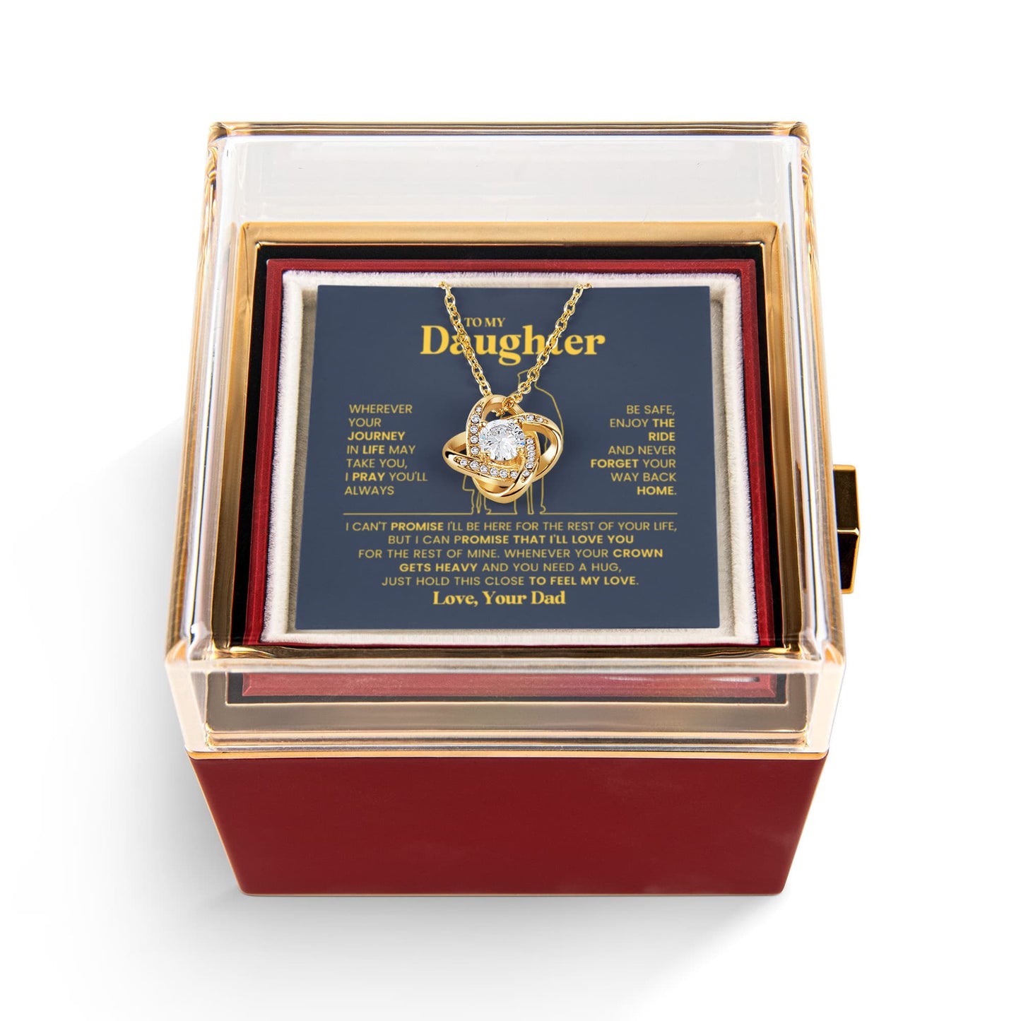 To My Daughter Necklace from Dad | Meaningful Birthday Gift for Her