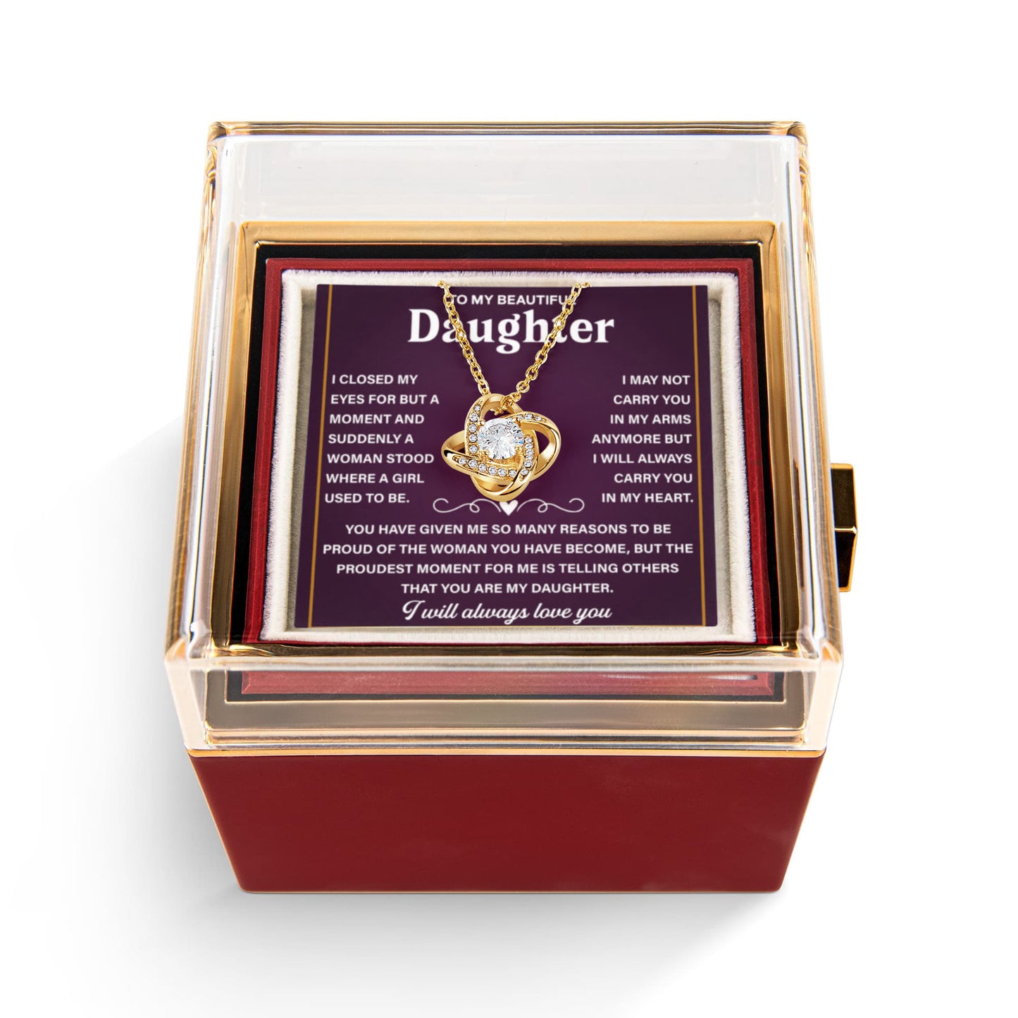 Daughter Gift From Dad, Sentimental Necklace to Daughter From Mom