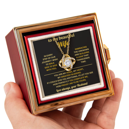 Jewelry for My Beautiful Wife With Heartfelt Message Card