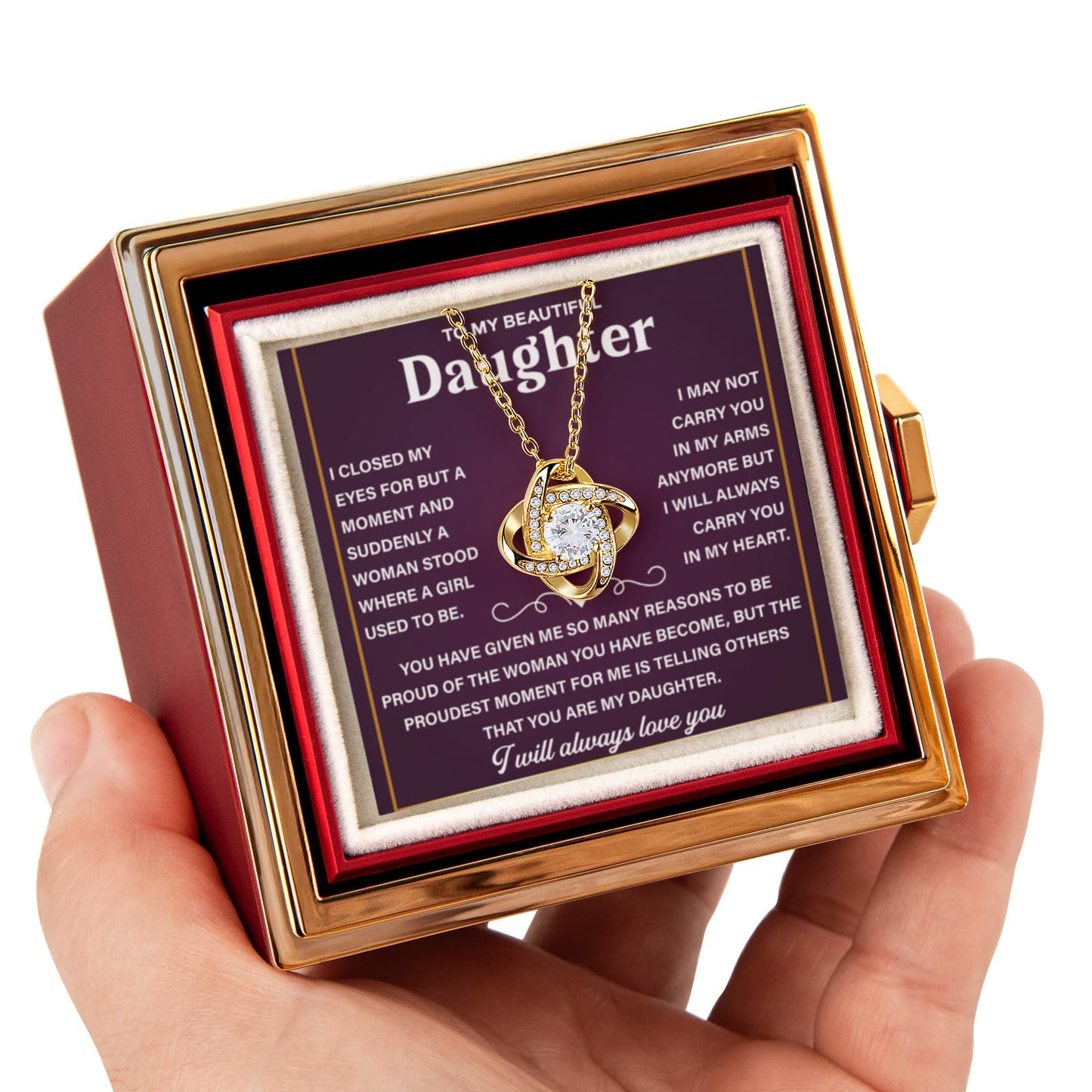 Daughter Gift From Dad, Sentimental Necklace to Daughter From Mom