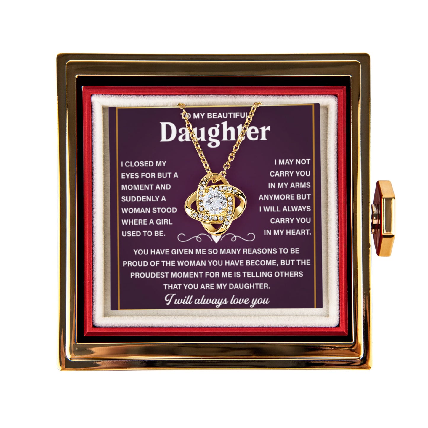 Daughter Gift From Dad, Sentimental Necklace to Daughter From Mom