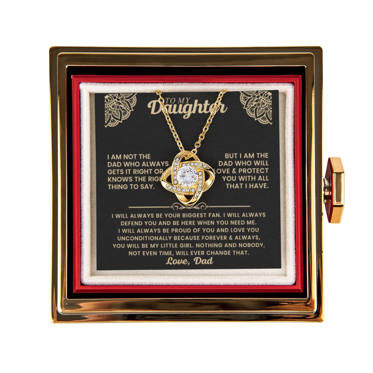 Christmas Gift for Daughter From Dad, to My Daughter Necklace, Women's Jewelry