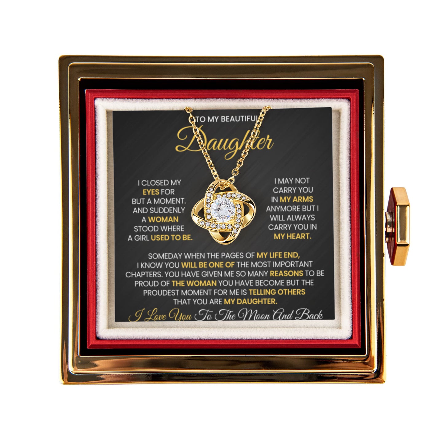 To My Daughter - You Have Been Such a Wonderful Addition to My Life - Necklace