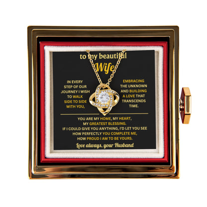 Jewelry for My Beautiful Wife With Heartfelt Message Card