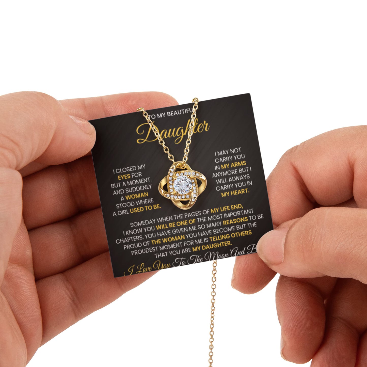 To My Daughter - You Have Been Such a Wonderful Addition to My Life - Necklace